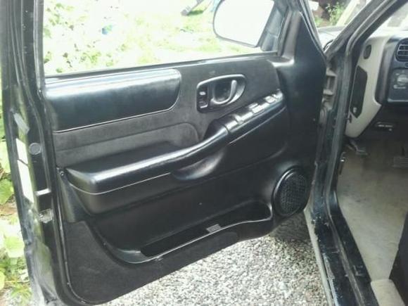 blacked out door panel (drivers side)