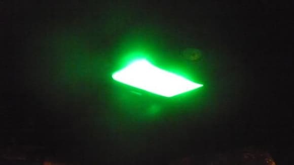 My green leds in the domelight.