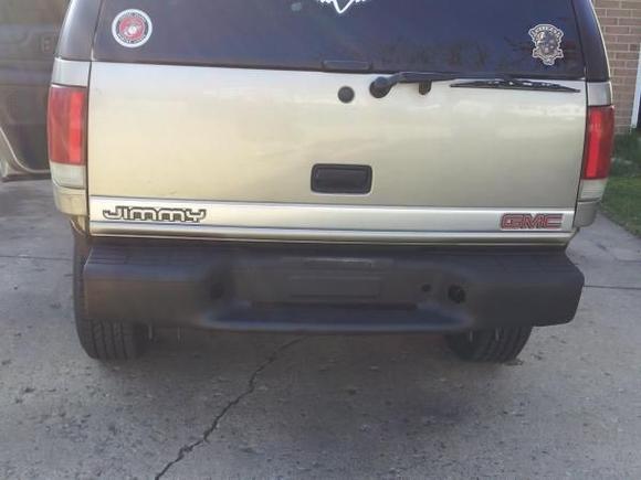 painted the rear bumper
