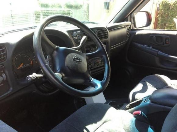 Dash and front seats