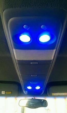 Got my four map lights in.