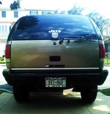 Repaired much of the chips and dings from January's accident from the rear bumper