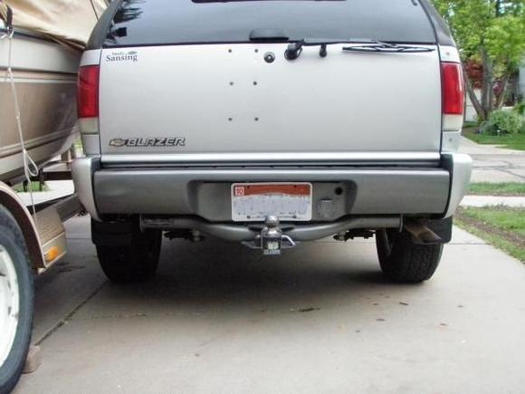 1996 Blazer Tow Receiver ~ with the upgraded trailer wiring connection in the bumper.