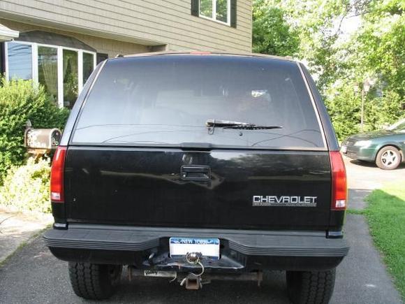My Rear End LOL   I need to go get that dent out maybe this weekend.