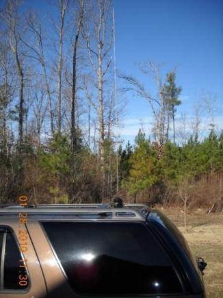 Wilson 5000 magnet mount antenna on my Blazer.