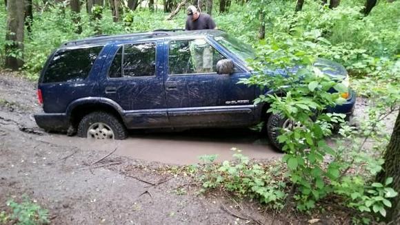 Found a hole in river clay and was too slick to get out.