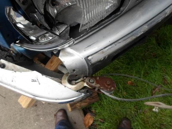 Pulling the bumper back out