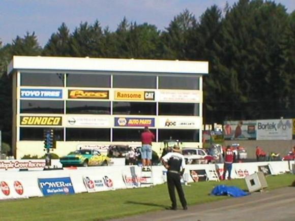 The guy standing there with his hand on his side is the guy who operates the staging lights for the top fuel cars and bikes!!