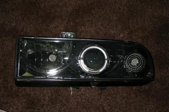 close up of head light