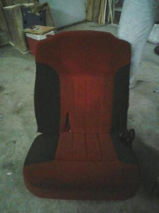 the new seat paint jod  god i love duplicolor