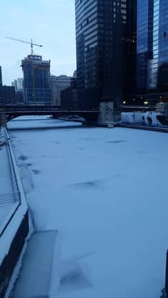 The Chicago River. Solid.