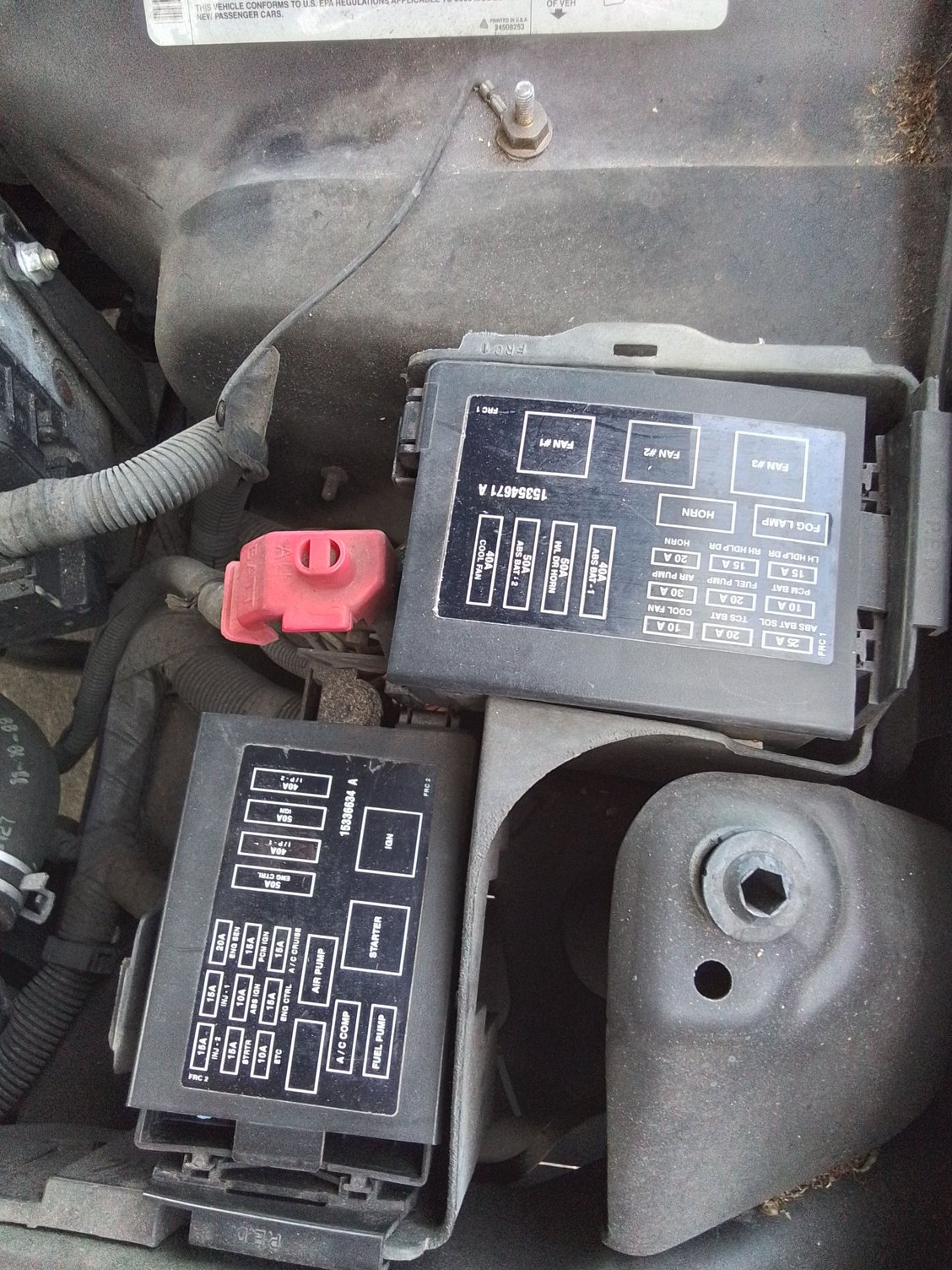 From battery (+) to this IPFUSE box to starter