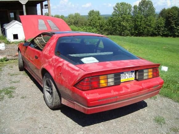 1987 Camaro left rear