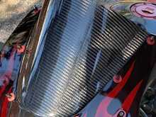 Just a closer look of the carbon fiber windscreen