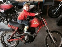 85 XR80R. Seized motor, missing parts. He'll grow into it
