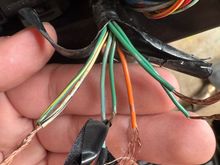 Wires coming from bike