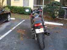 cbr600 Hurricane rear with LED turn signals