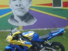 The mural is my grandfather.  It's a recreational center named after him.