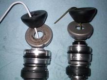 Shock Valve stacks.
96 on left 98 on right
CBR600F3