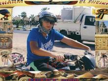 Westley trial rideing in egypt