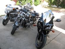 All three bikes I currently have, left side