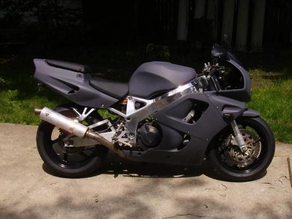 fresh paint (primer), tires, powder coated rims, just prior to decals &amp; clear coat