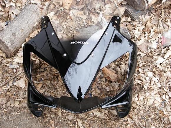 Front fairing repaired
