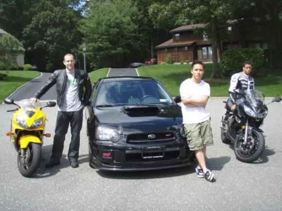 chillin with danny and his STI and Nick and his 2009 Ninja 650