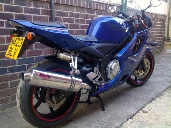 RR backend with l.e.d  rear light,f1 reg light and carefully butchered mounting section..