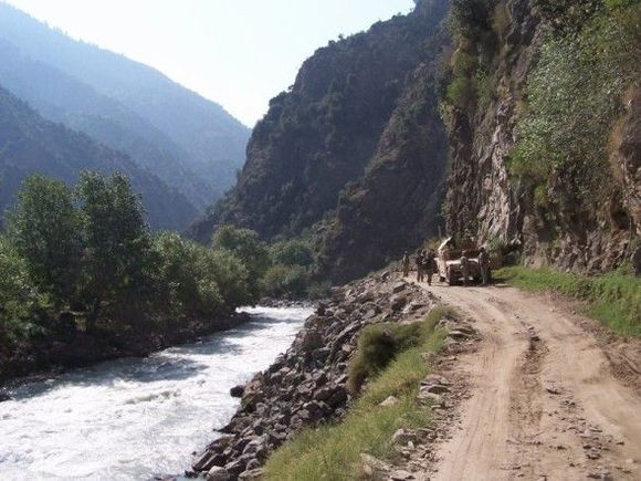 River route in Afghanistan
you'll never know who you'll run into