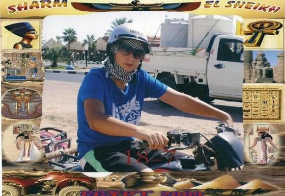 Westley trial rideing in egypt