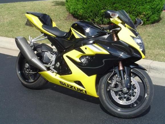 Pretty huh??  Small, light and terribly fast!  05 GSXR 1K