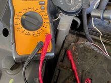 With engine running