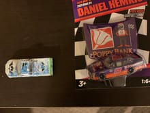 I brought a Ross Chastain Niece motorsports Silverado for the NASCAR Camping World Truck Series and a Daniel Hemric Xfinity Series diecast Camaro from Jr. Motorsports