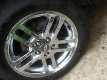 Factory rims. pretty good for now but i wouldnt mind gettin something little more low profile or had some darker parts to it