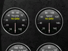 Here's the screen shot of the transmission temp gauge.