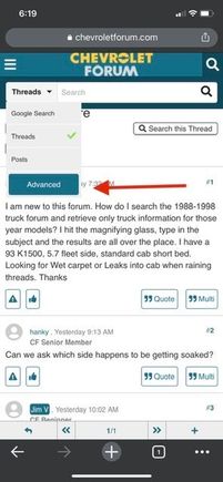 On the other end of the search bar is a drop down menu.  Select advanced.