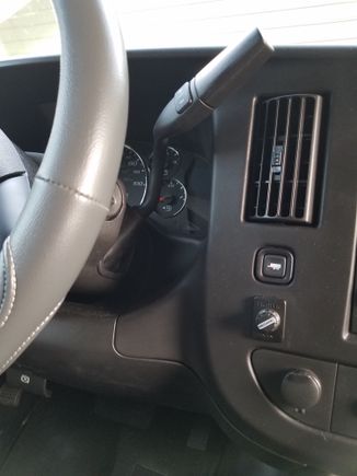 The Redarc Tow Pro Elite users a remote interface to adjust trailer braking. I chose to install it below the van's to mode button, and the rest of the sensor in behind the day