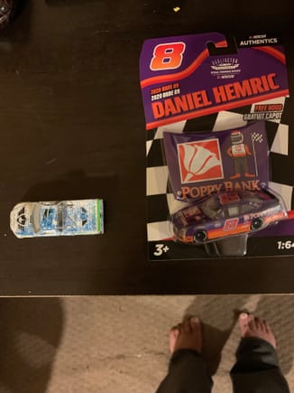 I brought a Ross Chastain Niece motorsports Silverado for the NASCAR Camping World Truck Series and a Daniel Hemric Xfinity Series diecast Camaro from Jr. Motorsports