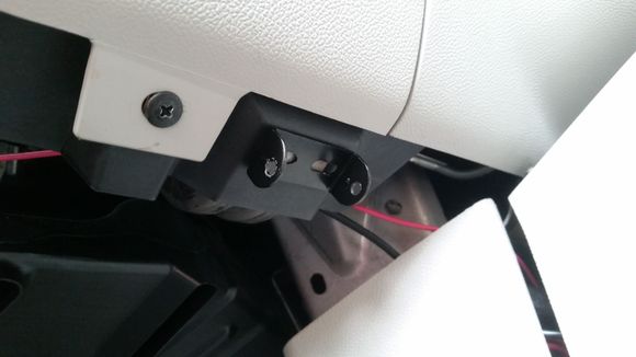 Perfect mount location just left of the center console under dash.