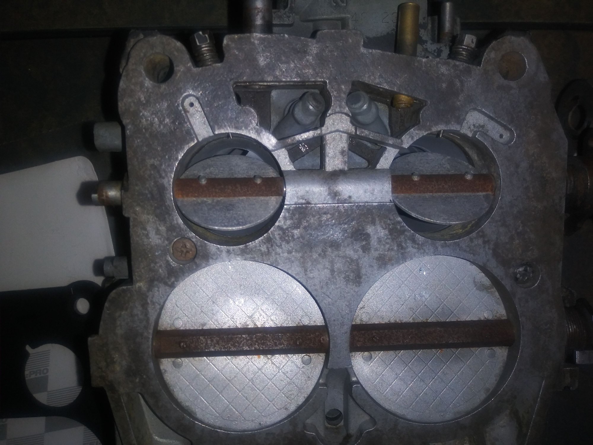 Base plate gasket for a 73 quadrajet