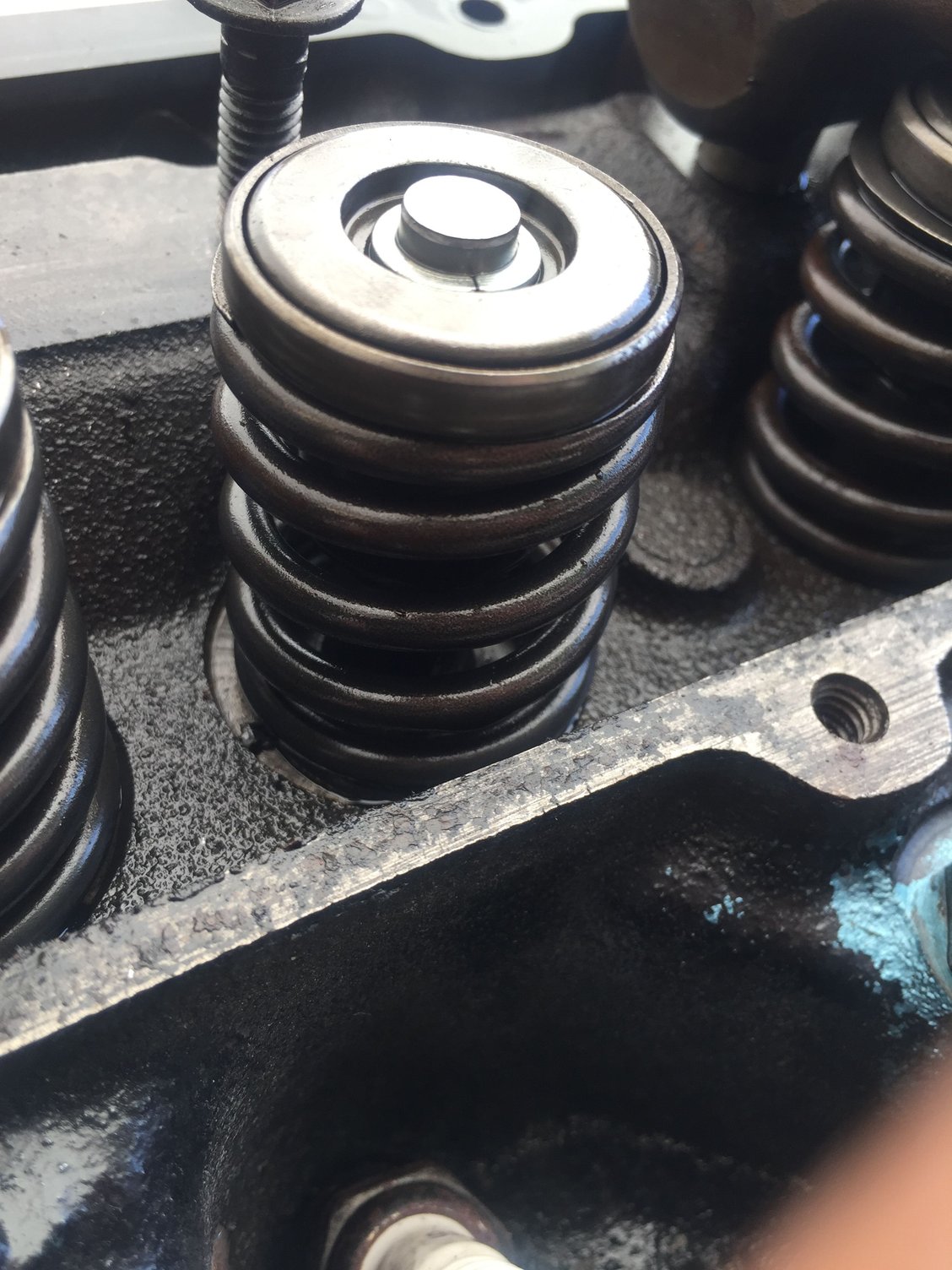 455 loose rocker arm, with lots of sloppy lash.