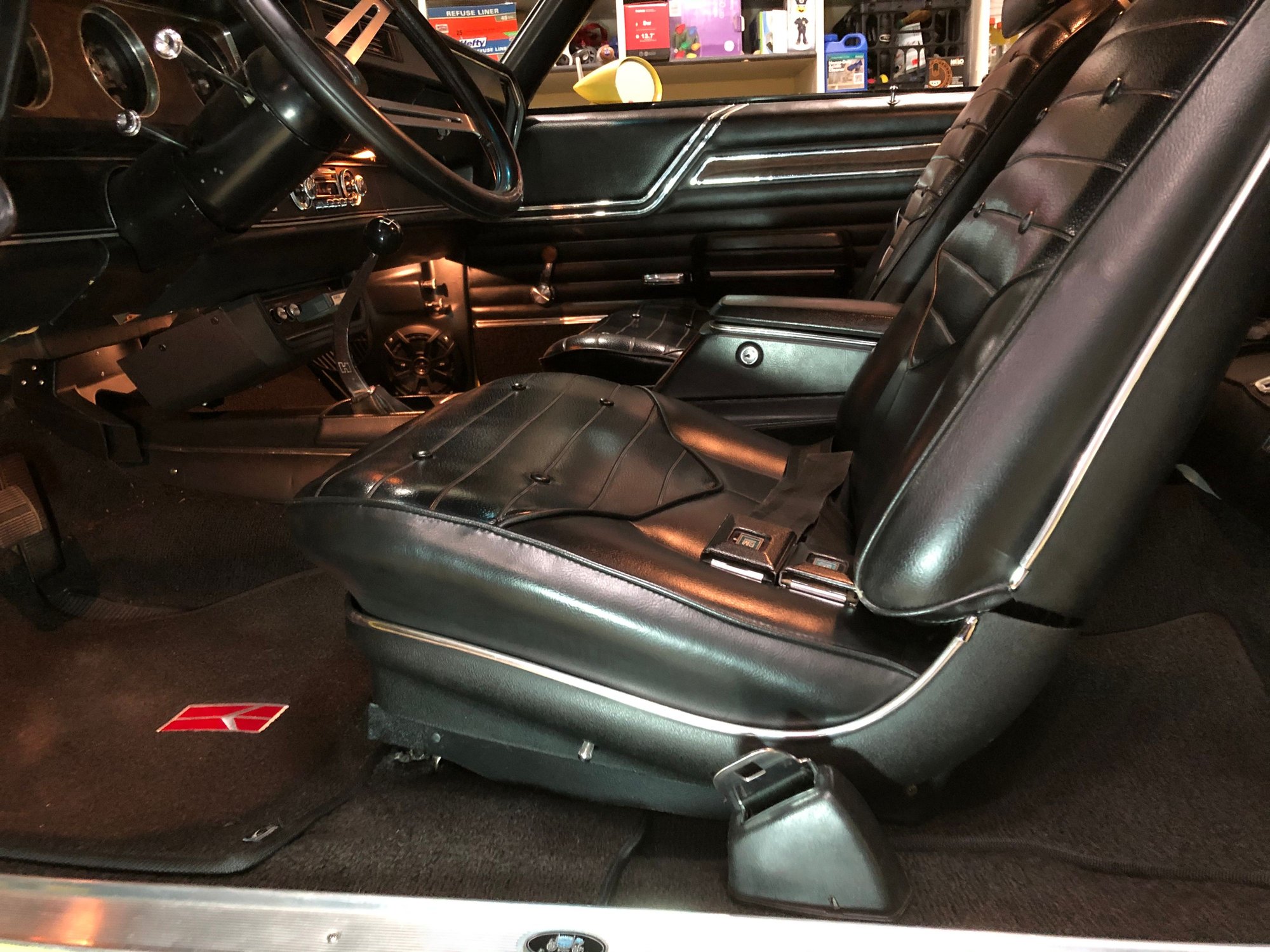 '70 power bucket seat track knowledge needed