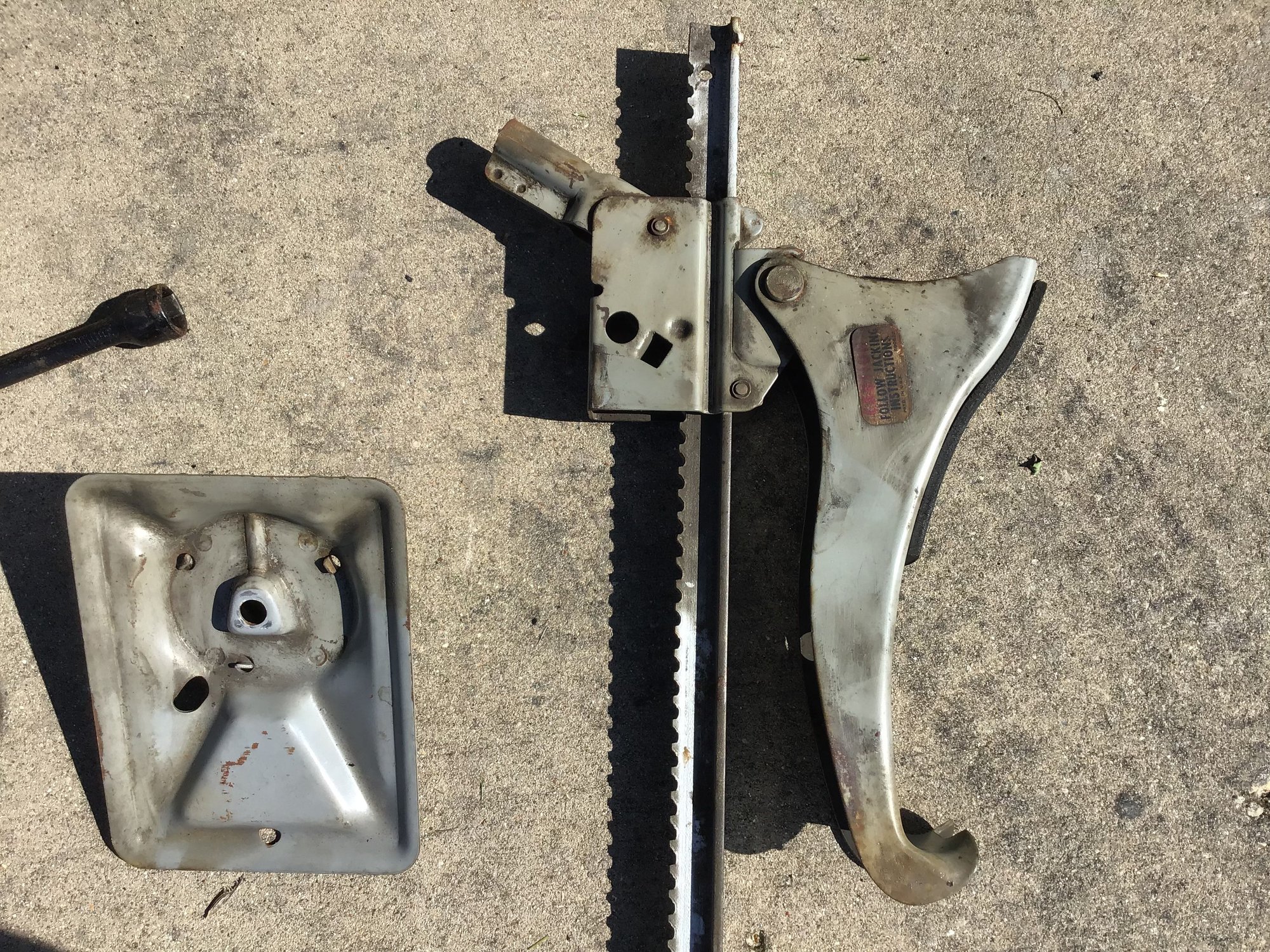 1968 Cutlass spare tire and jack assembly