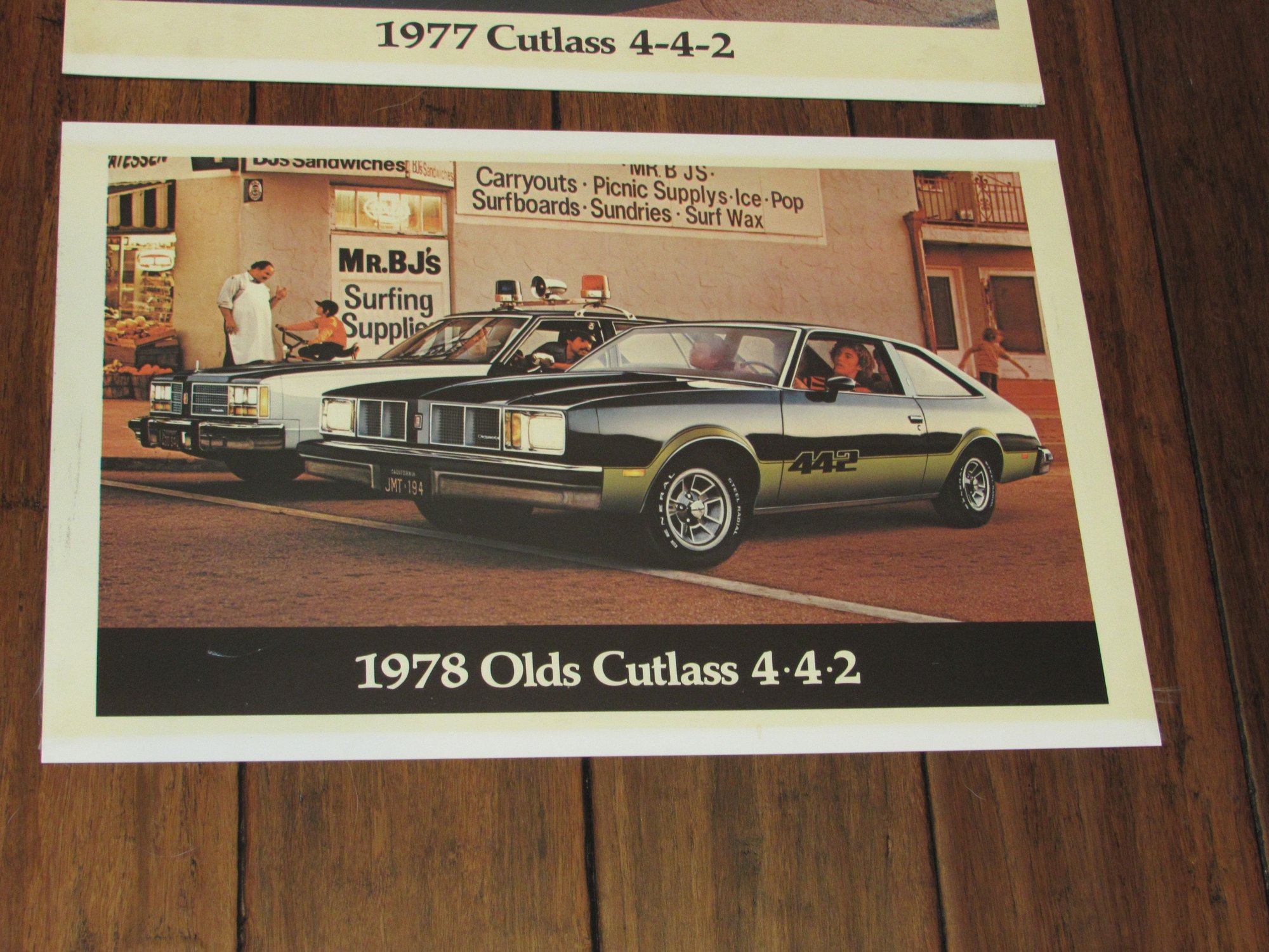 Oldsmobile Dealership Posters 1977 + 1978 Cutlass 442