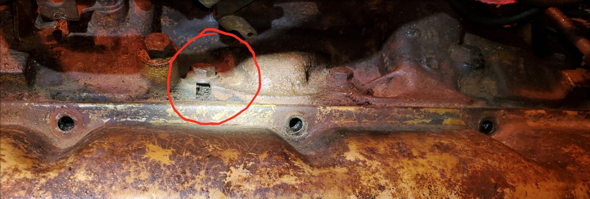 Intake manifold crack