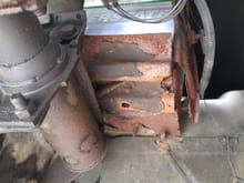 Rotted radiator support / battery tray