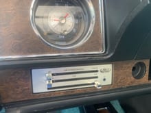 The vintage air blows and switched between the floor dash and windshield