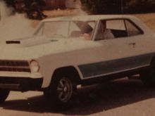 My 67 nova super sport real super sport btw had a 350/350  out of a corvette poor man’s Lenco ( modified power glide) I painted this corporate white with candy apple blue stripes over silver and gold base in lacquer  this car was quick 