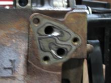 oil filter adapter mounting ported